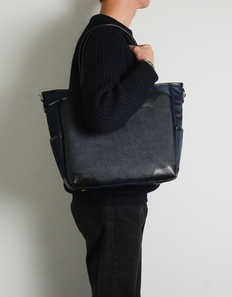 master-piece「AVENUE 2WAYトートバッグ」|トートバッグ|ネイビー