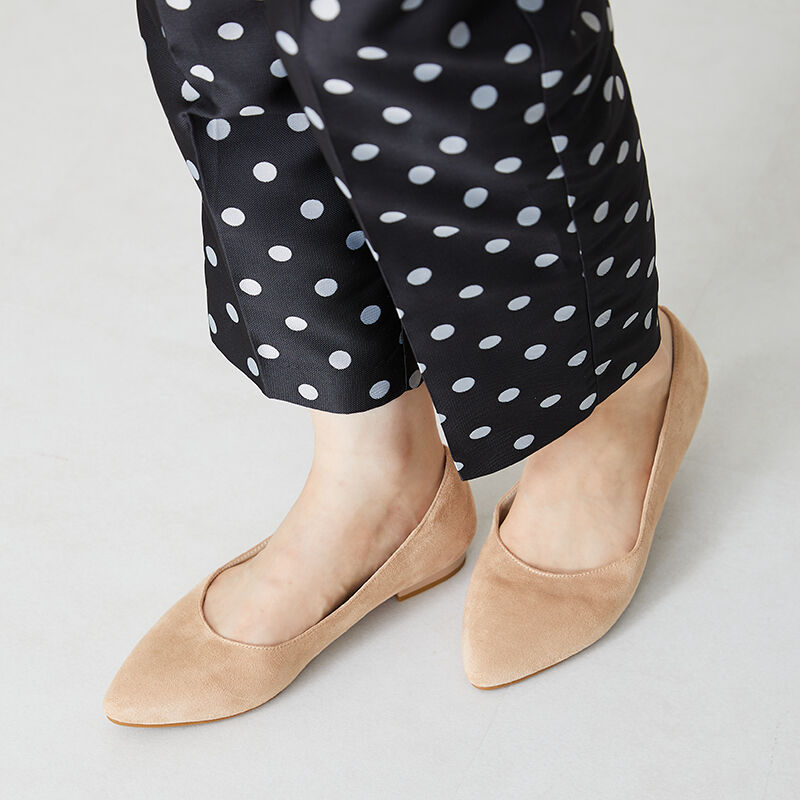 ORiental TRaffic「【跳べるパンプス/シリーズ累計１５０万足突破】プレーン フラット ヒール/R-3212 パンプス」|パンプス|