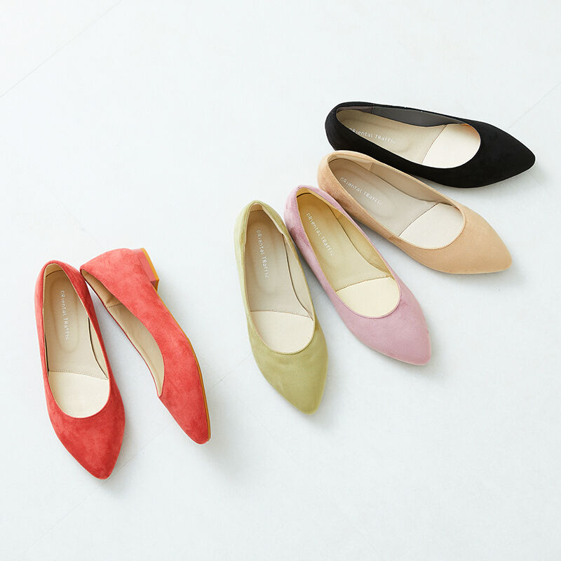 ORiental TRaffic「【跳べるパンプス/シリーズ累計１５０万足突破】プレーン フラット ヒール/R-3212 パンプス」|パンプス|