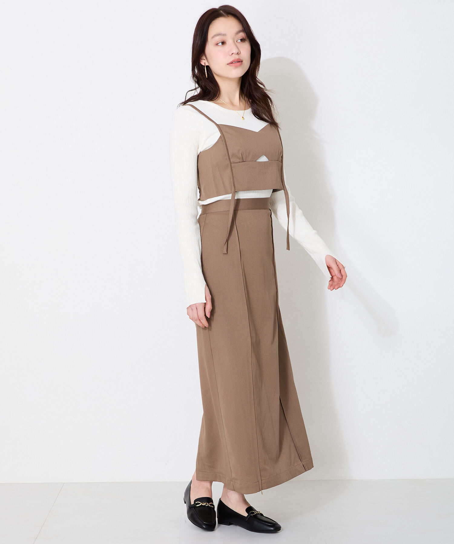 WA Oriental TRaffic「ねじりチェーンモチーフ ローファー /52116 フラット オフィス 通勤靴 柔らかい」|パンプス|