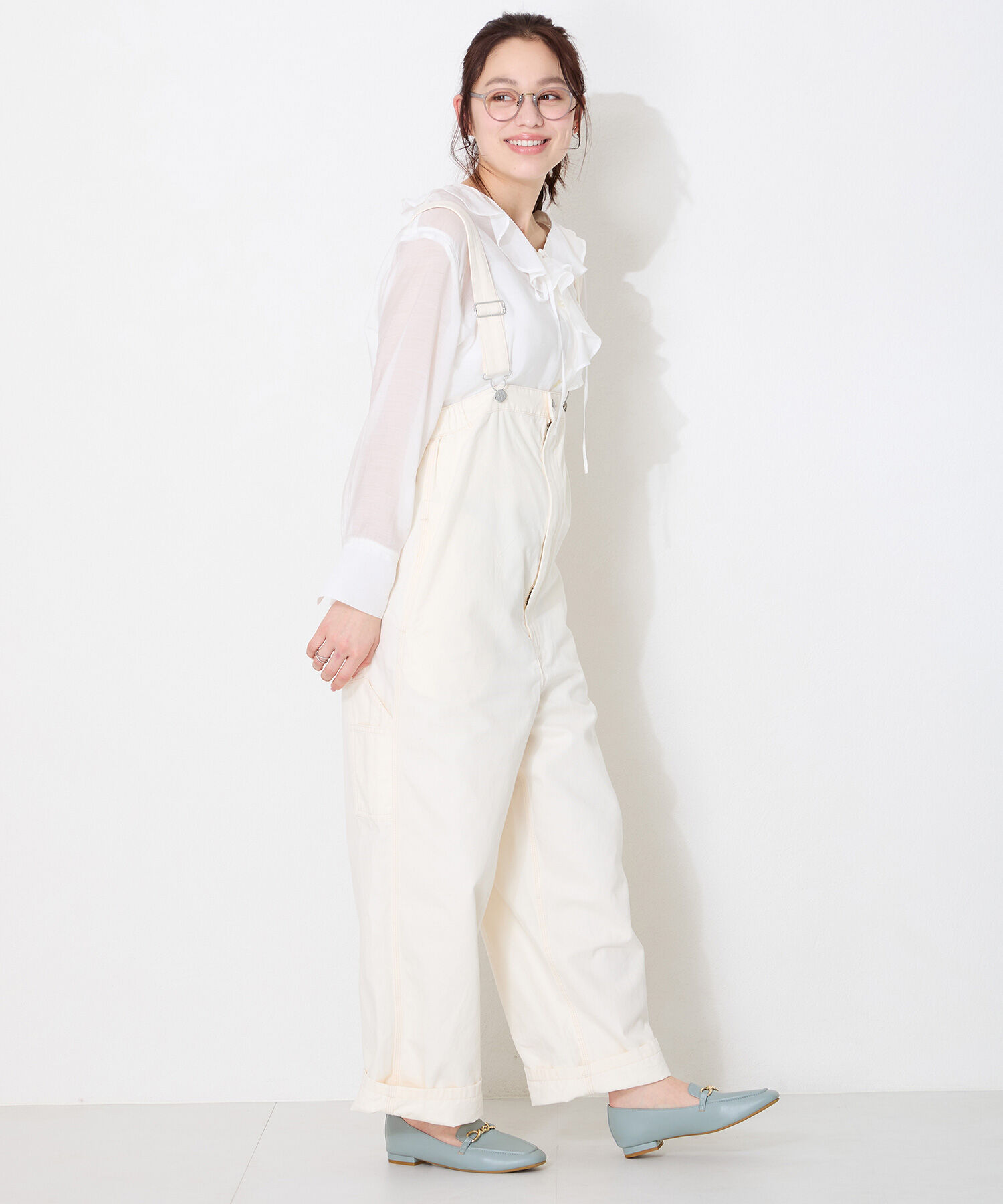 WA Oriental TRaffic「ねじりチェーンモチーフ ローファー /52116 フラット オフィス 通勤靴 柔らかい」|パンプス|