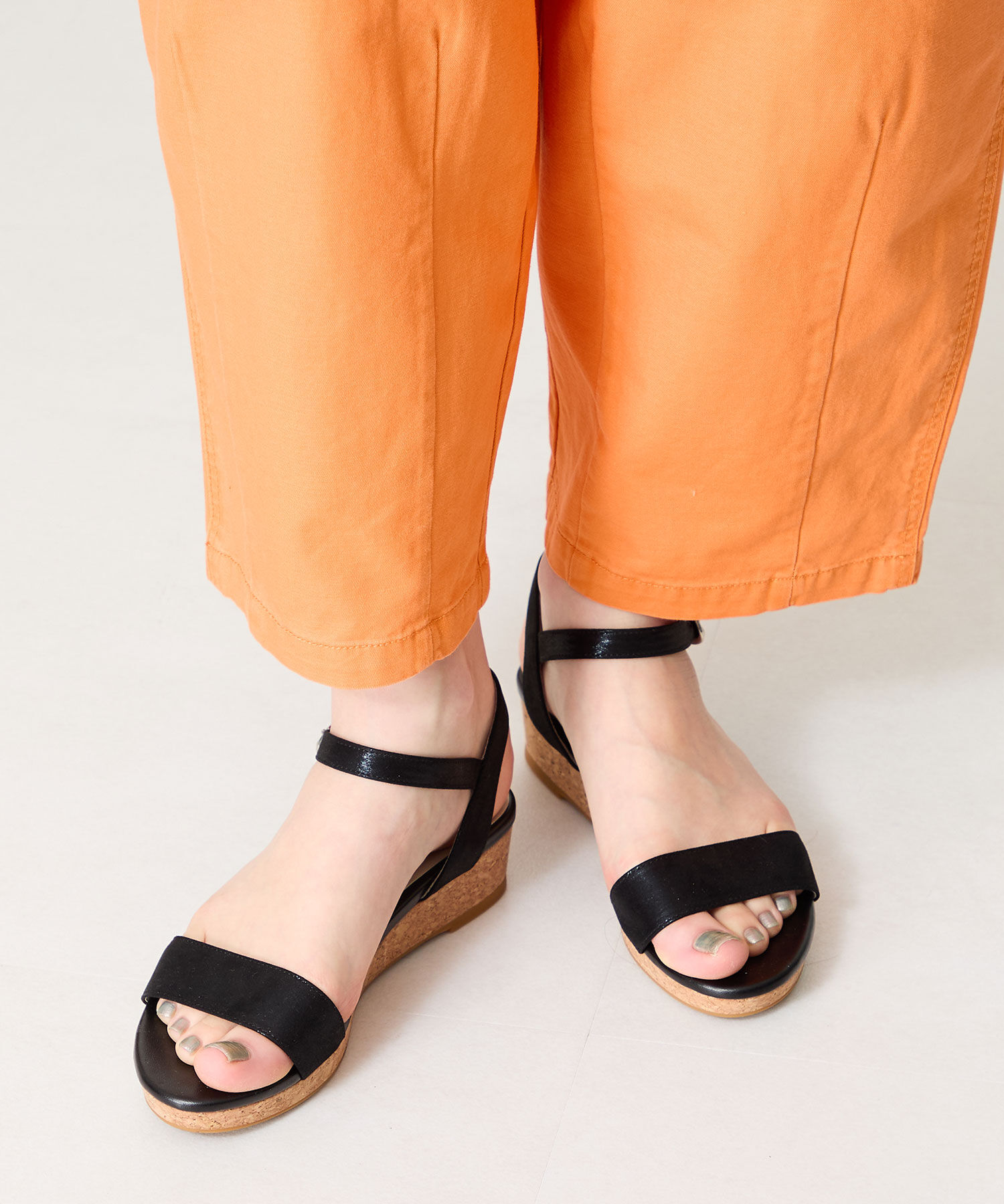 ORiental TRaffic「【WEB限定】●2025春夏新作●ウエッジソールワンベルトサンダル/55203 サンダル 人気 トレンド 売れてる」|サンダル|