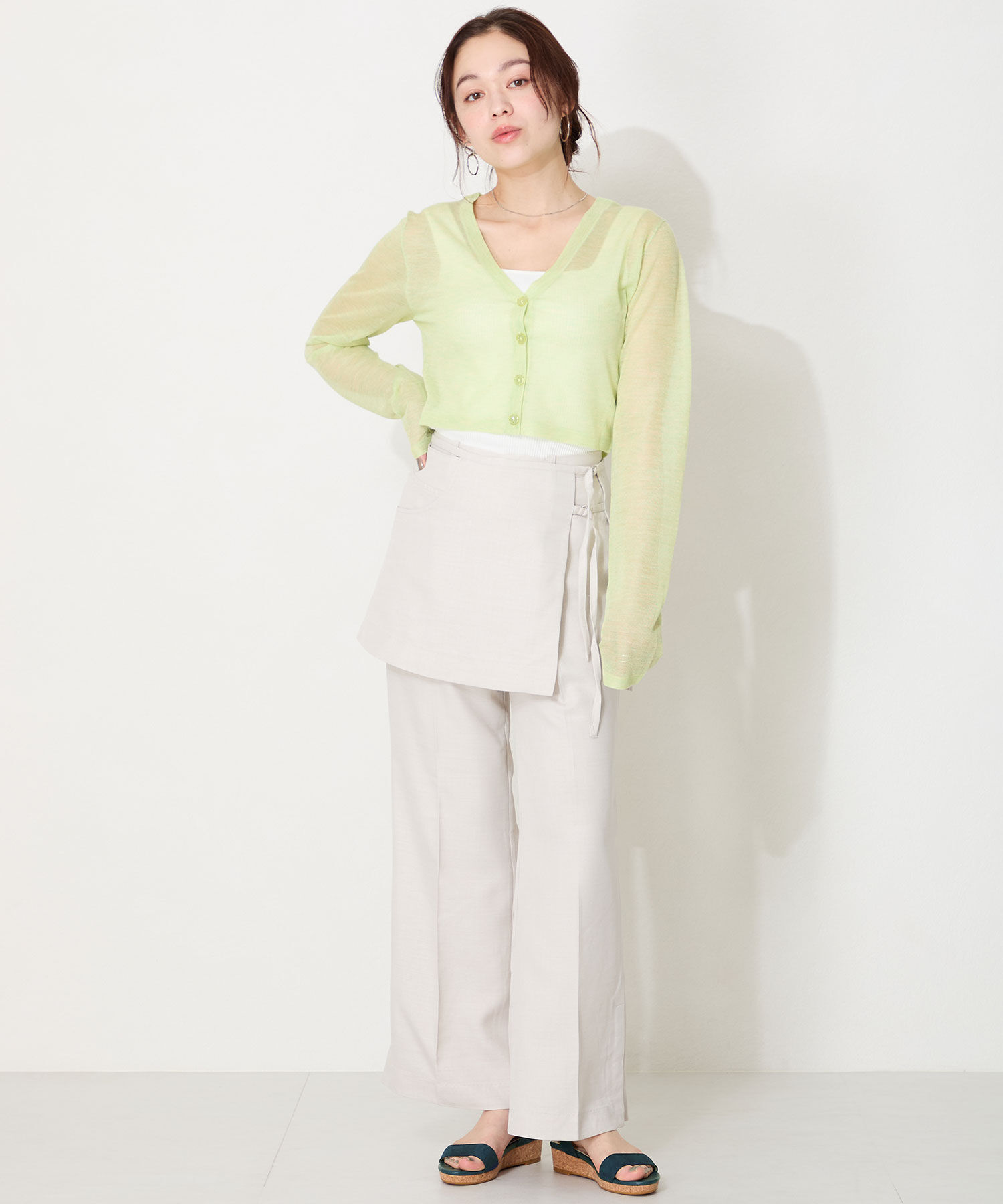 ORiental TRaffic「【WEB限定】●2025春夏新作●ウエッジソールワンベルトサンダル/55203 サンダル 人気 トレンド 売れてる」|サンダル|