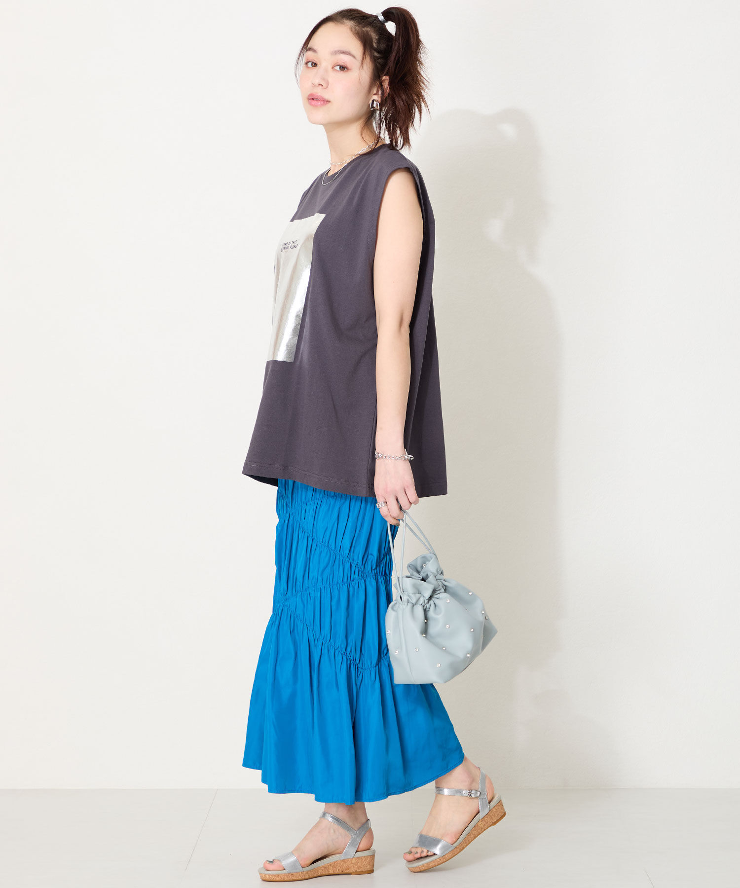 ORiental TRaffic「【WEB限定】●2025春夏新作●ウエッジソールワンベルトサンダル/55203 サンダル 人気 トレンド 売れてる」|サンダル|