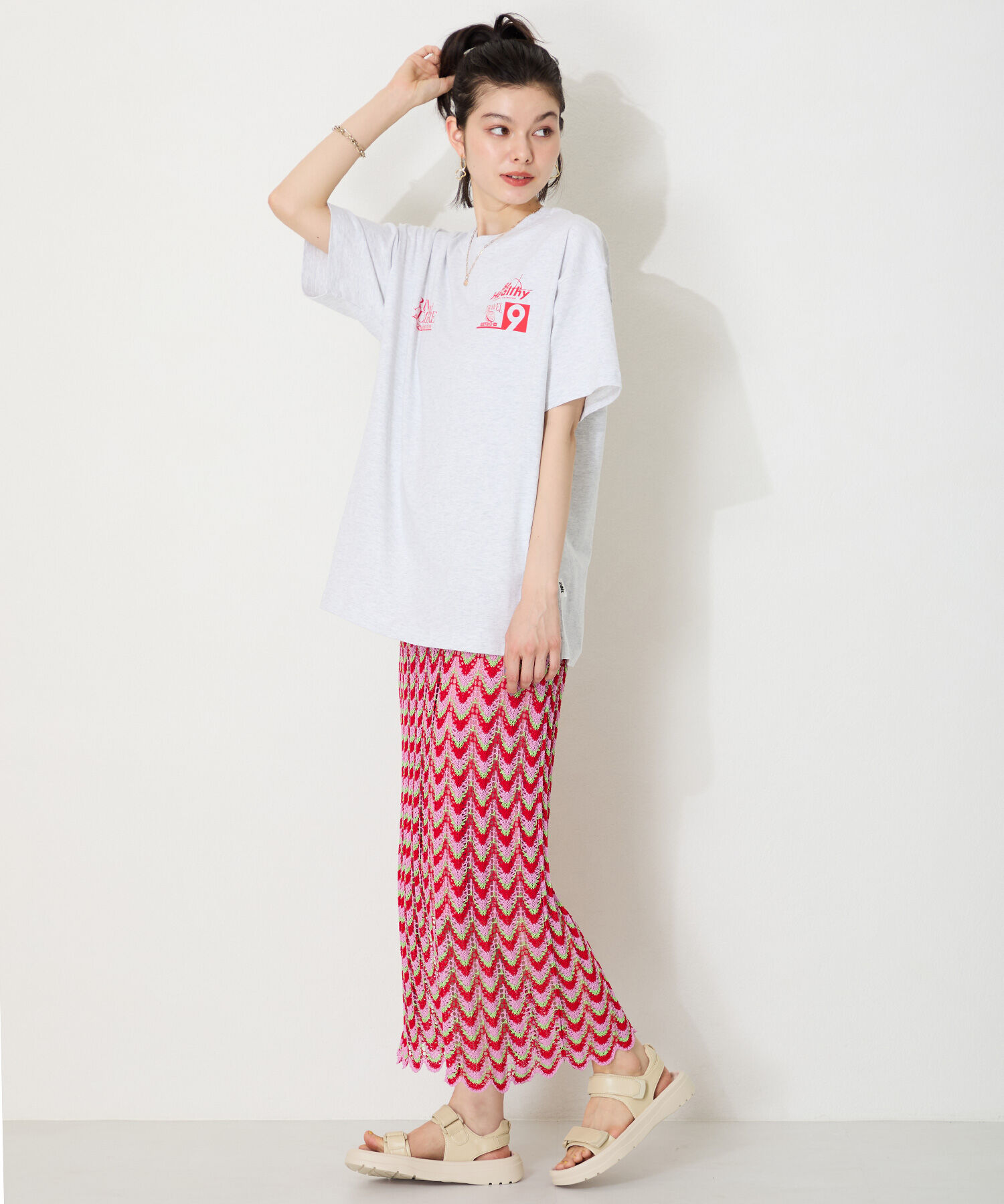 ORiental TRaffic「【Fit meサンダル】ダブルベルト サンダル /51227 軽い 柔らかい フラット」|サンダル|