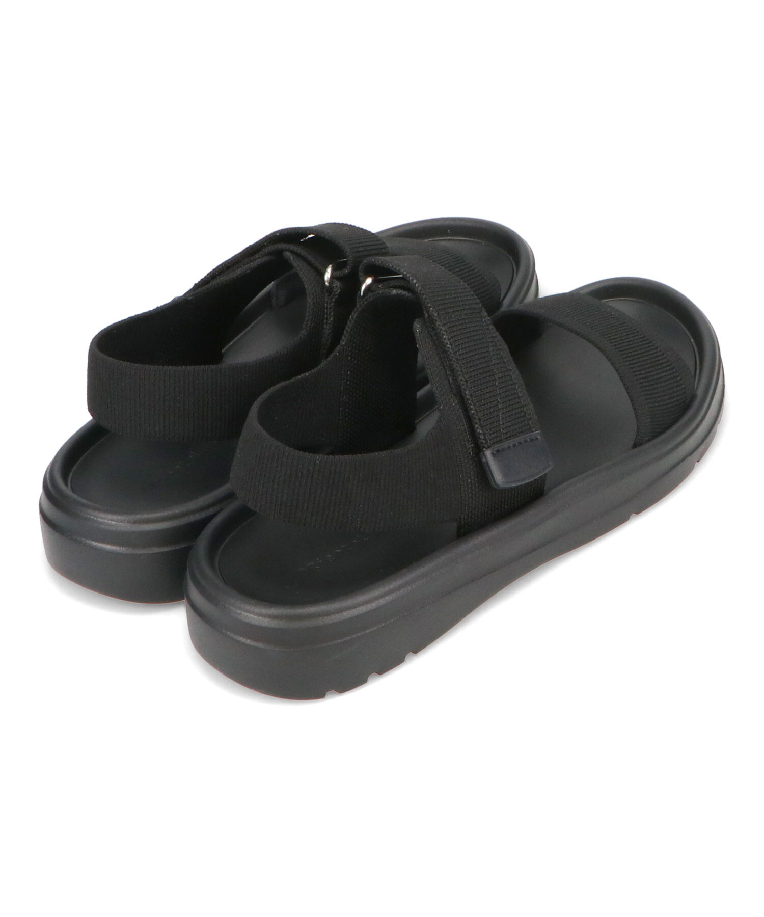 ORiental TRaffic「【Fit meサンダル】ニットダブルベルトサンダル/55208 サンダル 人気 WEB限定 ニット 軽い」|サンダル|