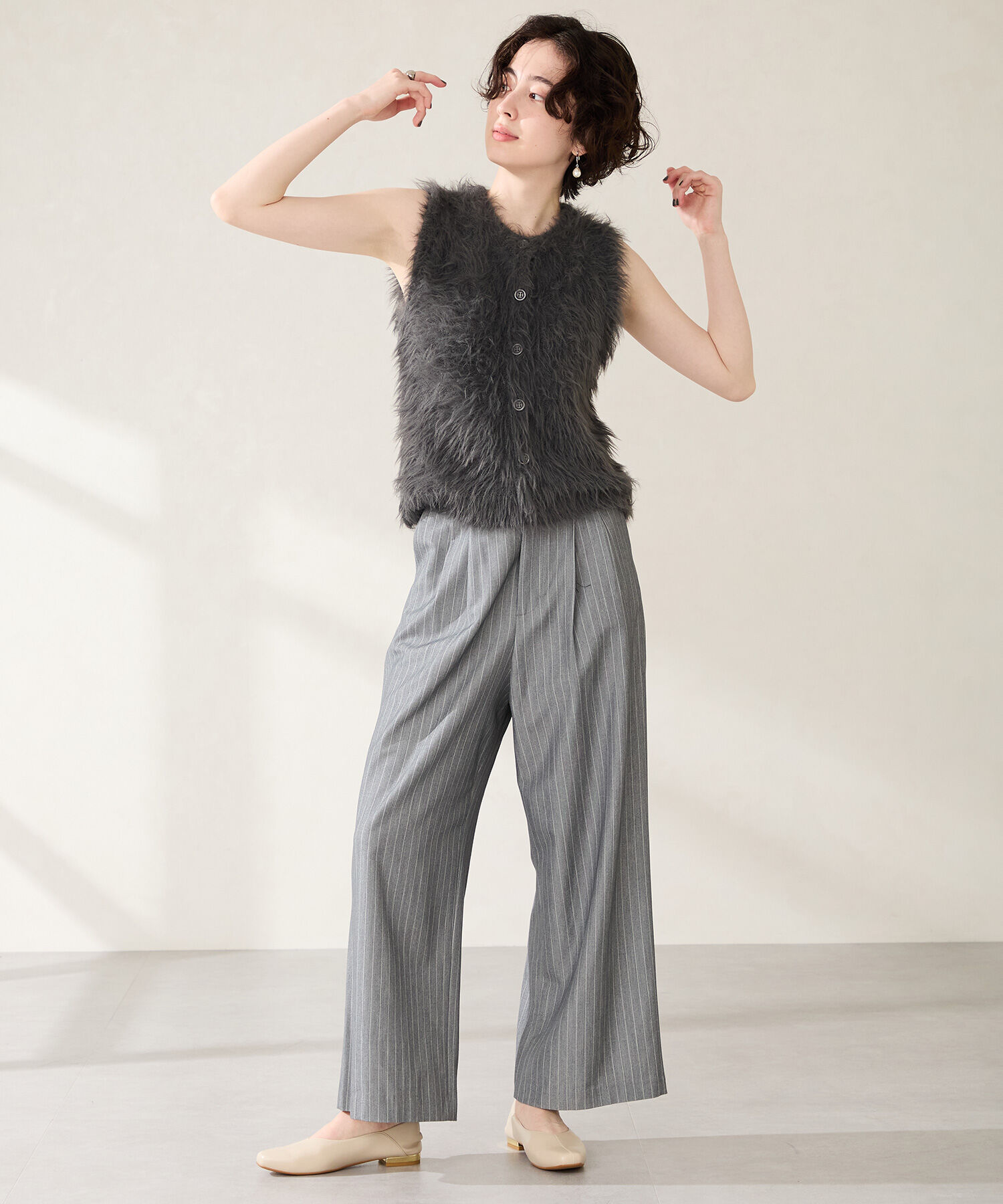 WA Oriental TRaffic「●2025秋冬新作●センターシーム バブーシュ /52302 フラット パンプス 楽ちん 通勤靴 オフィス」|パンプス|