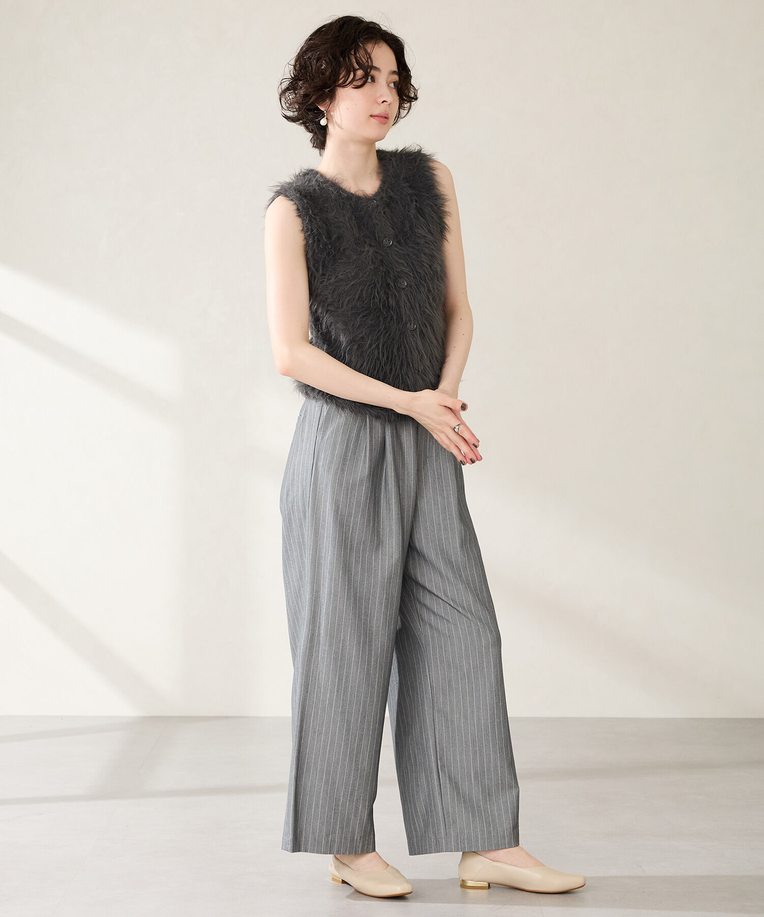 WA Oriental TRaffic「●2025秋冬新作●センターシーム バブーシュ /52302 フラット パンプス 楽ちん 通勤靴 オフィス」|パンプス|