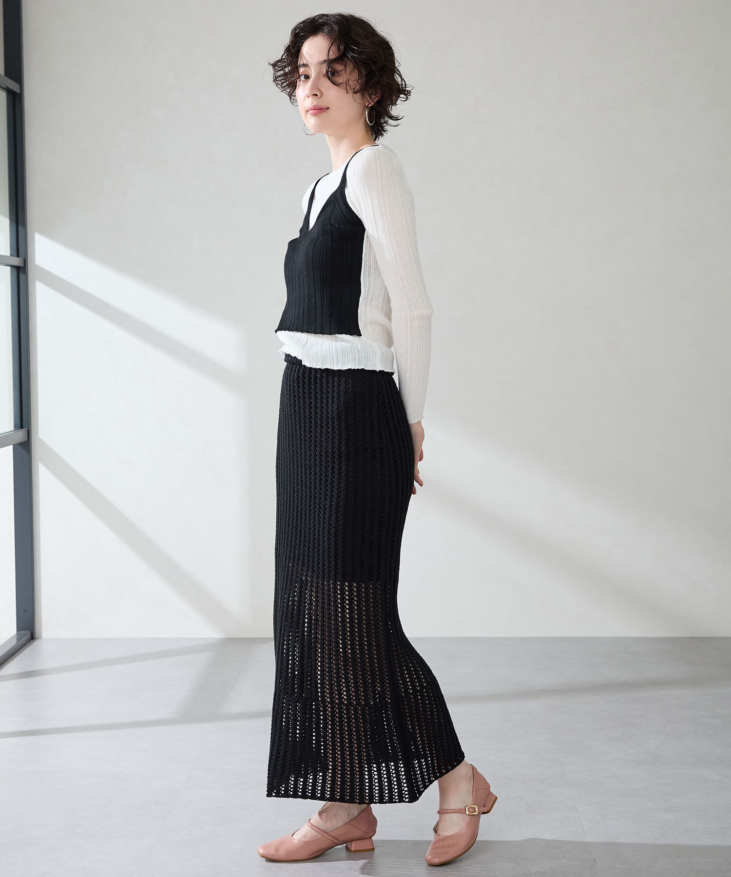 WA Oriental TRaffic「●2025秋冬新作●スクエアトゥストラップバブーシュ/52303」|パンプス|