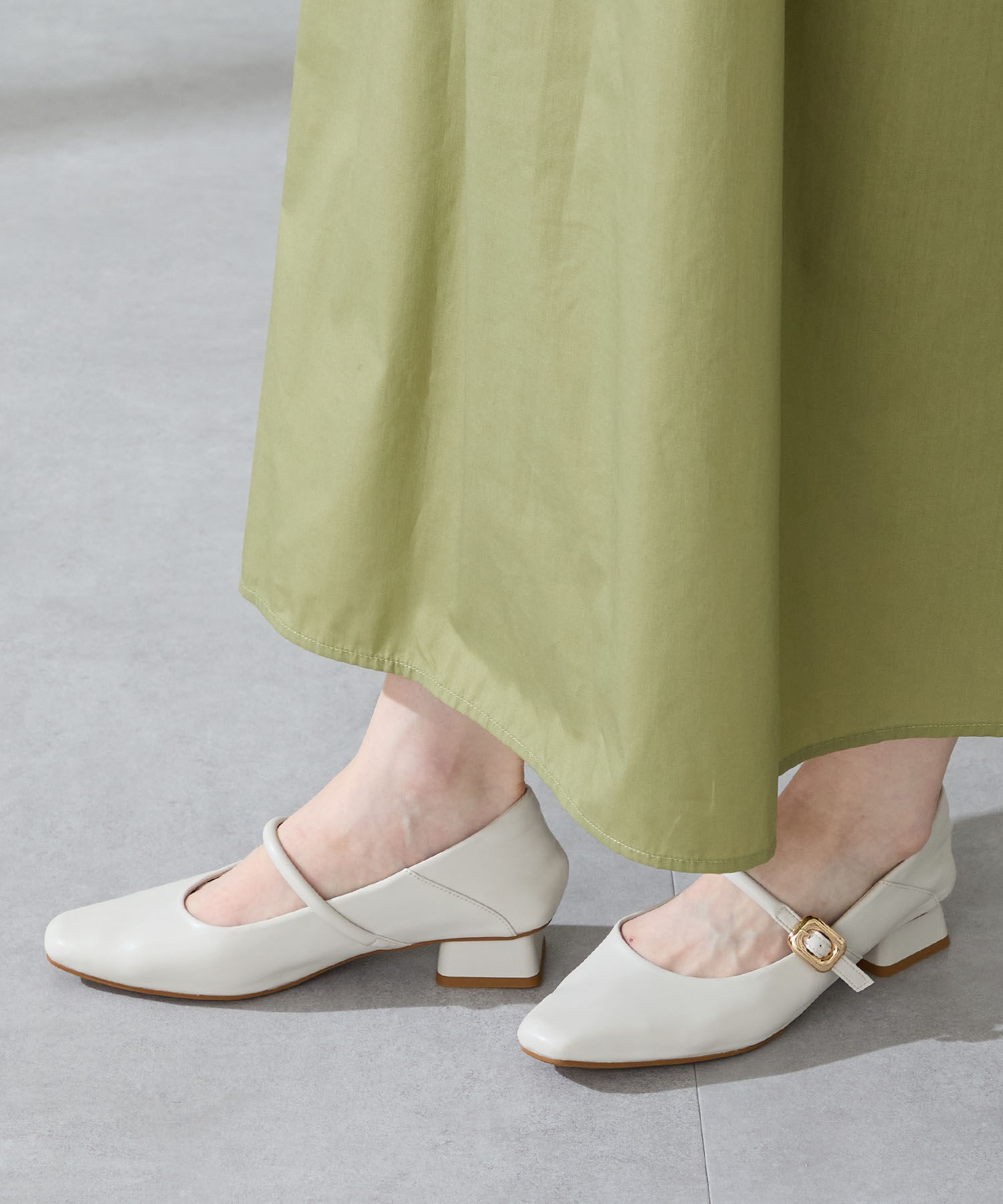 WA Oriental TRaffic「●2025秋冬新作●スクエアトゥストラップバブーシュ/52303」|パンプス|