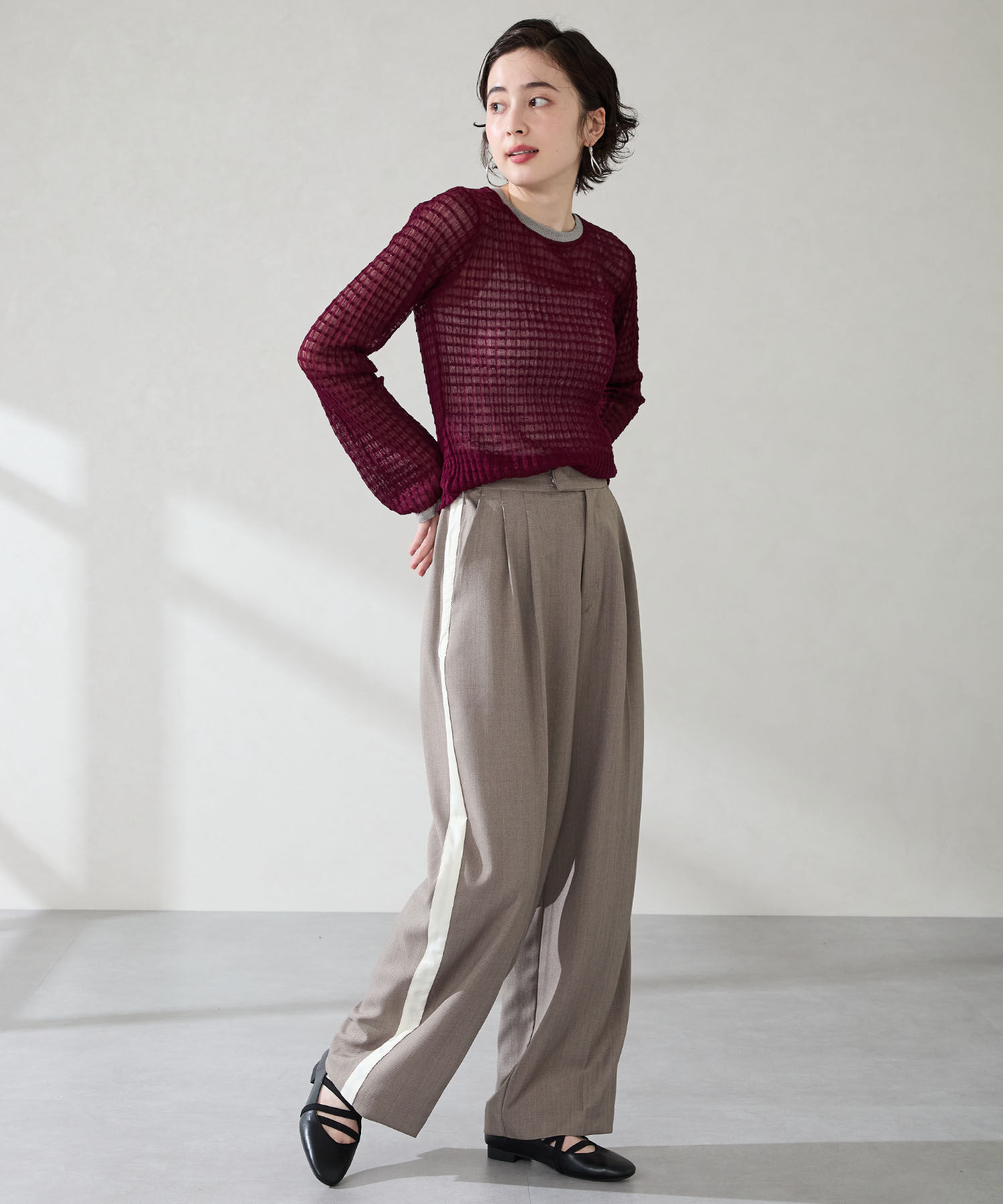 WA Oriental TRaffic「●2025秋冬新作●ゴムストラップフラットパンプス/52305」|パンプス|