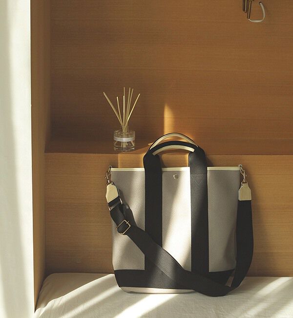 TOPKAPI BREATH「スコッチグレイン ネオレザー 縦型 A4 トート バッグ ショルダー付き L」|ショルダー・メッセンジャー|