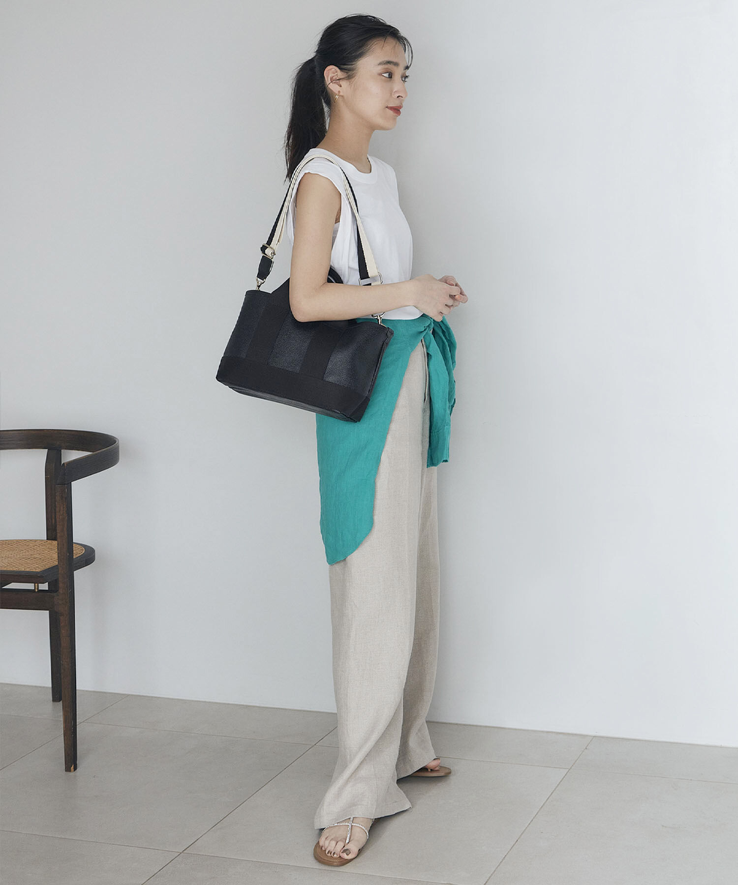 TOPKAPI BREATH「【Breath TOPKAPI】38mm バイカラーテープ ショルダー ベルト」|ショルダー・メッセンジャー|