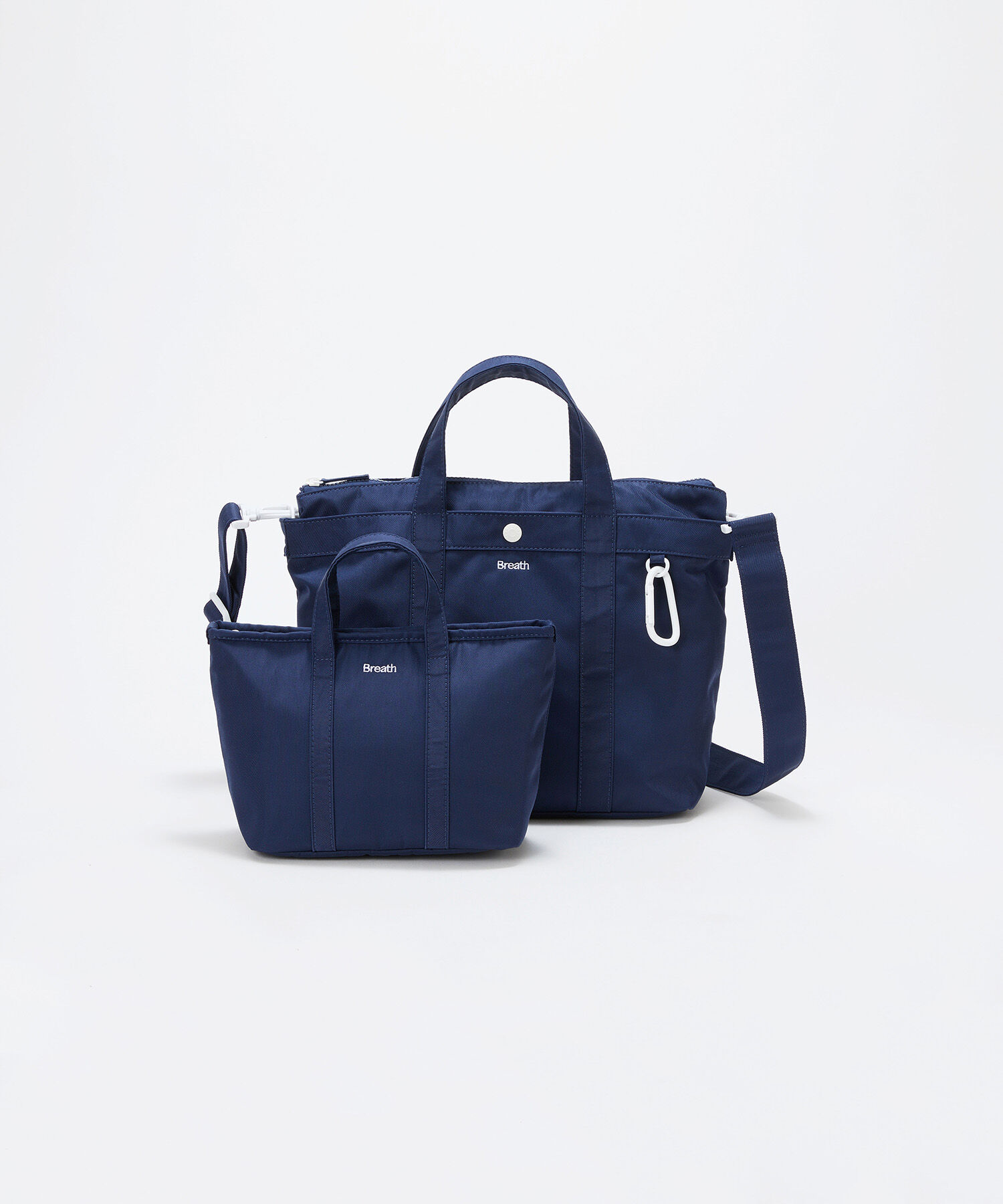 TOPKAPI BREATH「【Breath TOPKAPI】CHILLGO 保冷バッグ付き ショルダー付き ナイロン トートバッグ M / 撥水」|トートバッグ|ネイビー