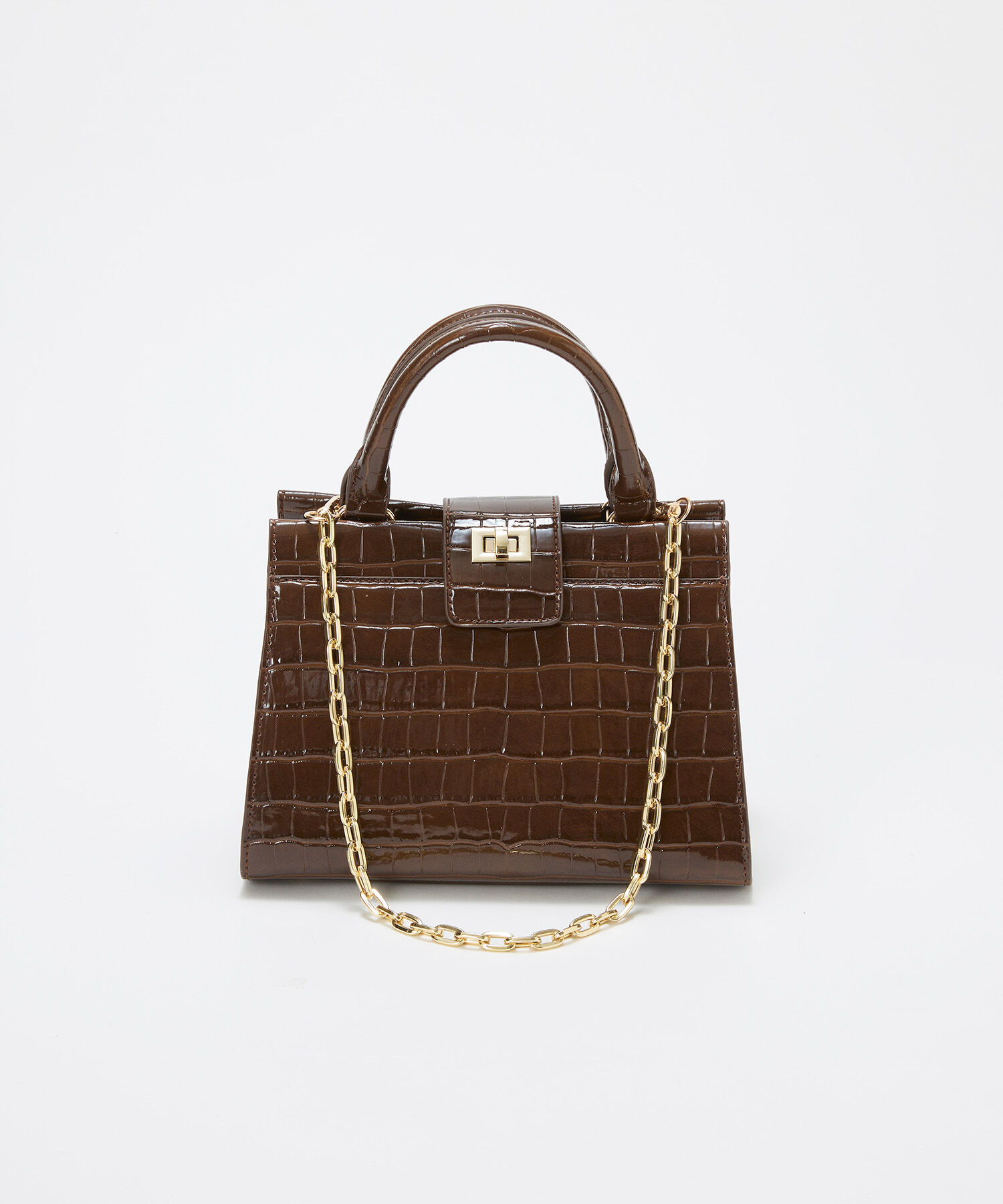 TOPKAPI TREASURE「【TREASURE TOPKAPI】クロコ エナメル 2way ハンドバッグ」|トートバッグ|