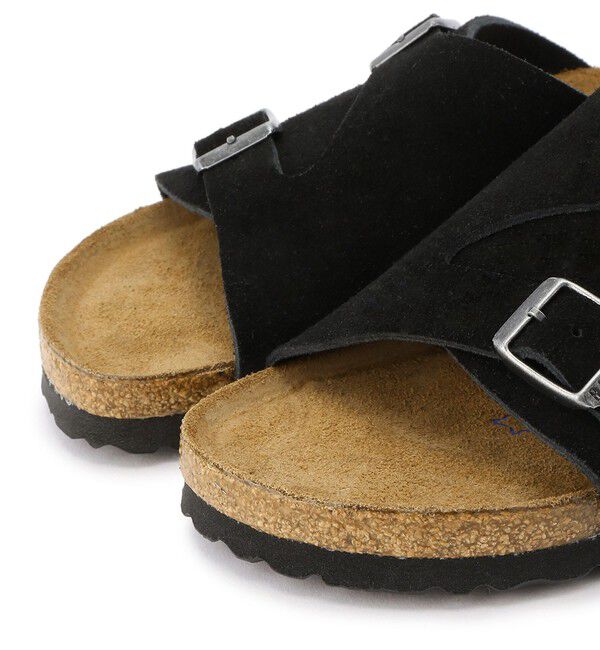 BIRKENSTOCK「【ビルケンシュトック】チューリッヒ ソフトフットベッド/ブラック/サンダル メンズ レディース」|サンダル|
