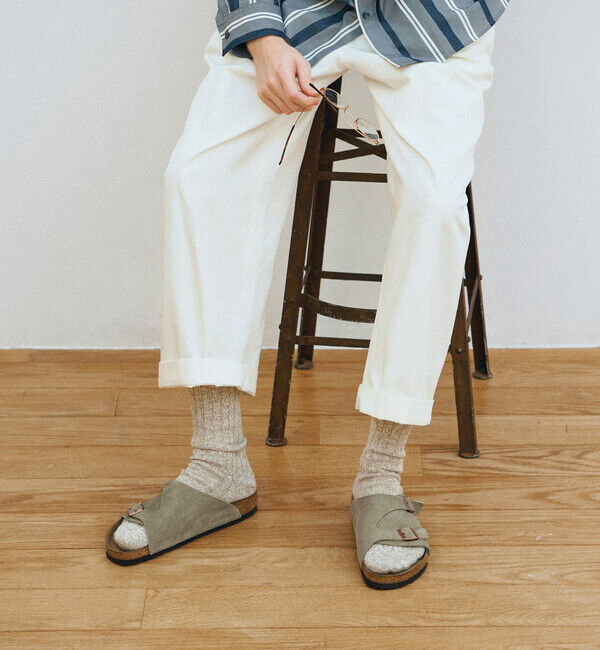 BIRKENSTOCK「【ビルケンシュトック】チューリッヒ ソフトフットベッド/トープ/サンダル メンズ レディース」|サンダル|