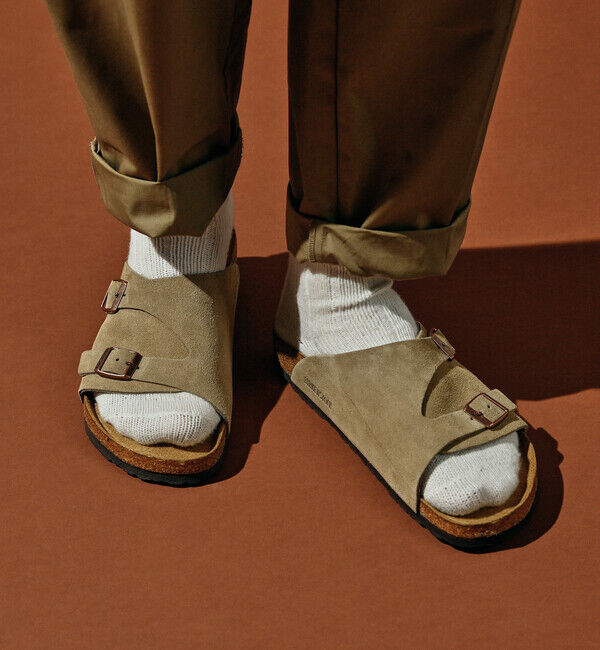 BIRKENSTOCK「【ビルケンシュトック】チューリッヒ ソフトフットベッド/トープ/サンダル メンズ レディース」|サンダル|