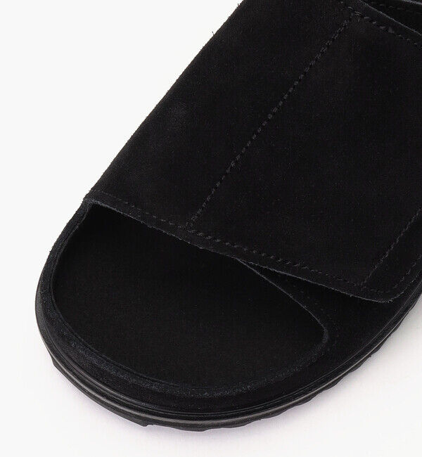 BENEXY「【ベネクシー】180W リラックス/ブラック ベロアレザー/サンダル メンズ レディース」|サンダル|