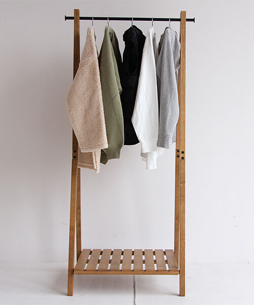  「ソフトヴィンテージ調 ハンガーラック」|トイレタリー・ランドリーグッズ|