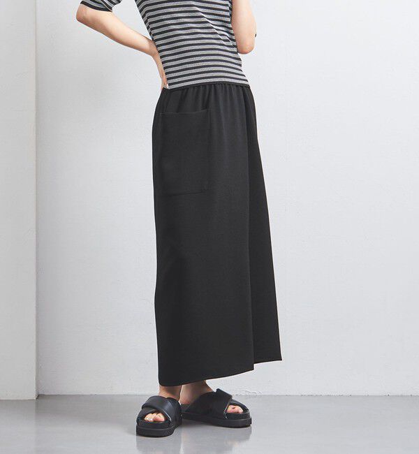 UNITED ARROWS「COMFY ラップ マキシスカート -吸水速乾 UVカット ウォッシャブル-」|スカート|