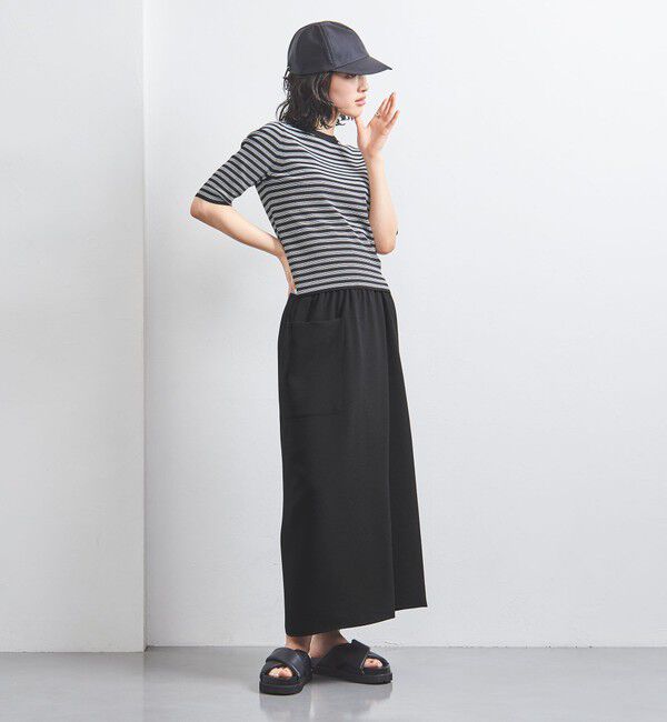 UNITED ARROWS「COMFY ラップ マキシスカート -吸水速乾 UVカット ウォッシャブル-」|スカート|