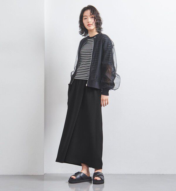 UNITED ARROWS「COMFY ラップ マキシスカート -吸水速乾 UVカット ウォッシャブル-」|スカート|