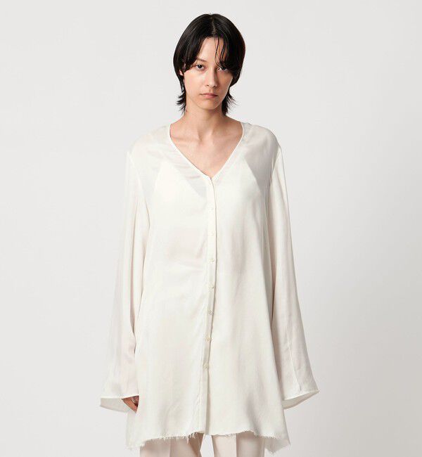 AEWEN MATOPH「＜AEWEN MATOPH＞フレアVネックシャツワンピース」|ワンピース|