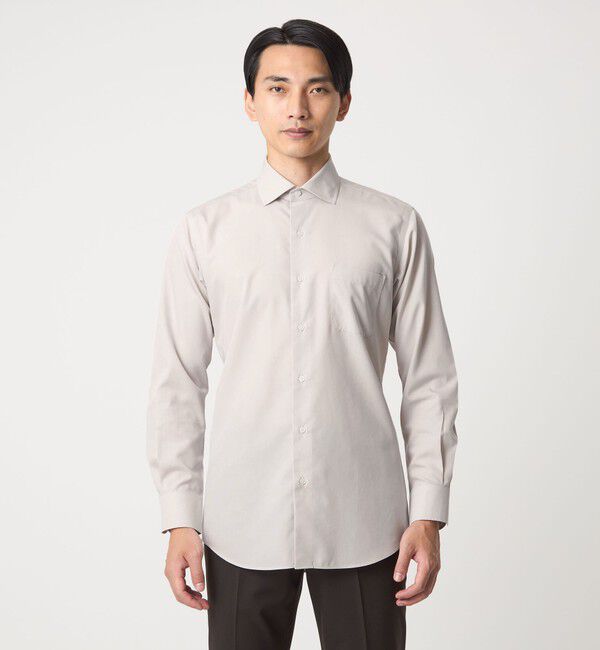 UNITED ARROWS green label relaxing「コットン ブロード ショートワイドカラー ドレスシャツ -形態安定-」|シャツ・ブラウス|