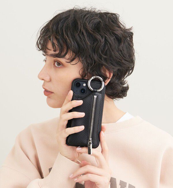 BEAUTY&YOUTH UNITED ARROWS「＜ajew＞CADENAS ストラップ iPhone13 ケース」|モバイルケース|BLACK