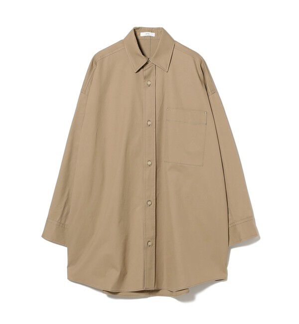 Demi-Luxe BEAMS 「ATON / コットンツイル オーバーシャツ」|シャツ・ブラウス|