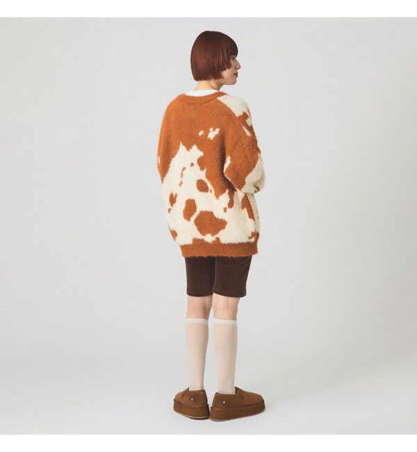 Ray BEAMS 「Lee / ANIMAL KNIT CARDIGAN」|カーディガン|