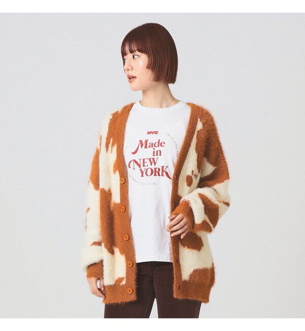 Ray BEAMS 「Lee / ANIMAL KNIT CARDIGAN」|カーディガン|