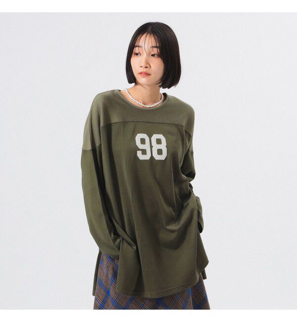 BEAMSBOY「ロゴ フットボール ロングスリーブ Tシャツ」|Tシャツ・カットソー|
