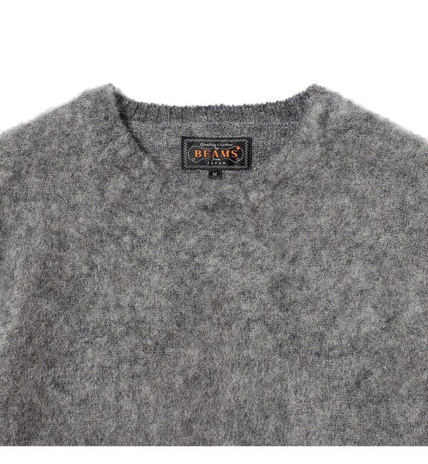 BEAMS PLUS「ストレッチ モヘヤ クルーネック ニット」|ニット・セーター|