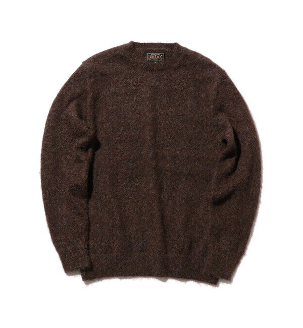 BEAMS PLUS「ストレッチ モヘヤ クルーネック ニット」|ニット・セーター|