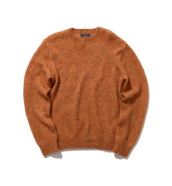 BEAMS PLUS「ストレッチ モヘヤ クルーネック ニット」|ニット・セーター|ORANGE