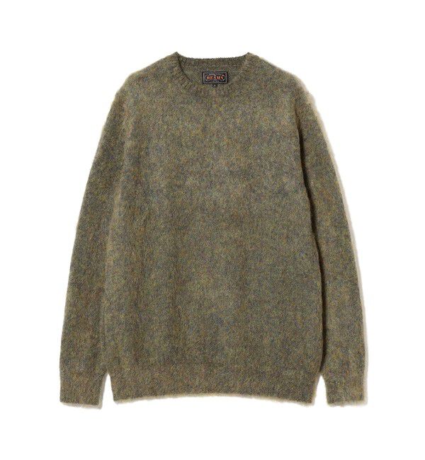 BEAMS PLUS「ストレッチ モヘヤ クルーネック ニット」|ニット・セーター|