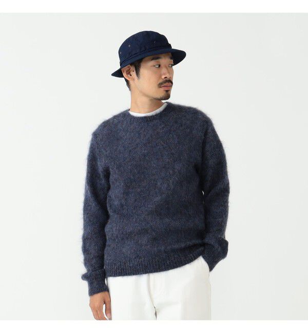 BEAMS PLUS「ストレッチ モヘヤ クルーネック ニット」|ニット・セーター|