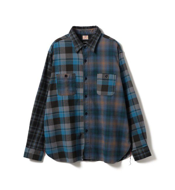 BEAMS「【別注】SUGAR CANE / クレイジー ワークシャツ」|シャツ・ブラウス|NAVY