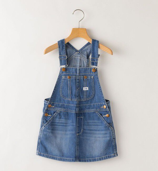 SHIPS KIDS「Lee:デニム オーバーオール スカート(100～120cm)」|スカート|ブルー