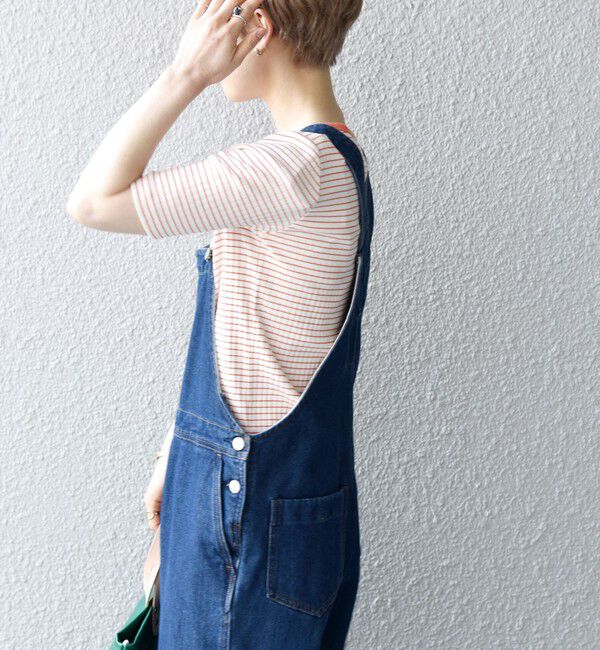 SHIPS any「SHIPS any:〈ウォッシャブル〉テレコ ハーフ スリーブ TEE」|Tシャツ・カットソー|