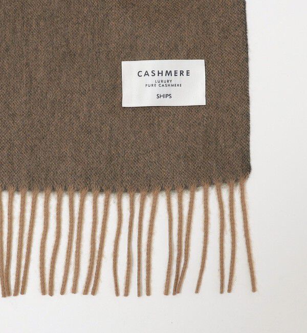 SHIPS「SHIPS: カシミヤ リバーシブル 無地 マフラー」|ストール|