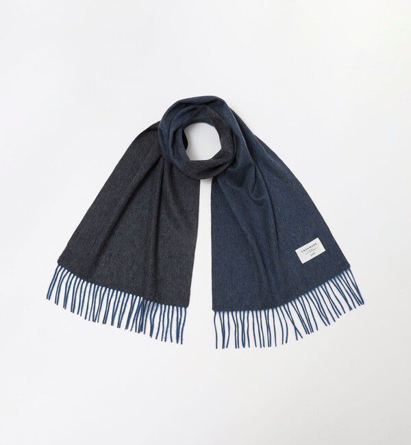 SHIPS「SHIPS: カシミヤ リバーシブル 無地 マフラー」|ストール|