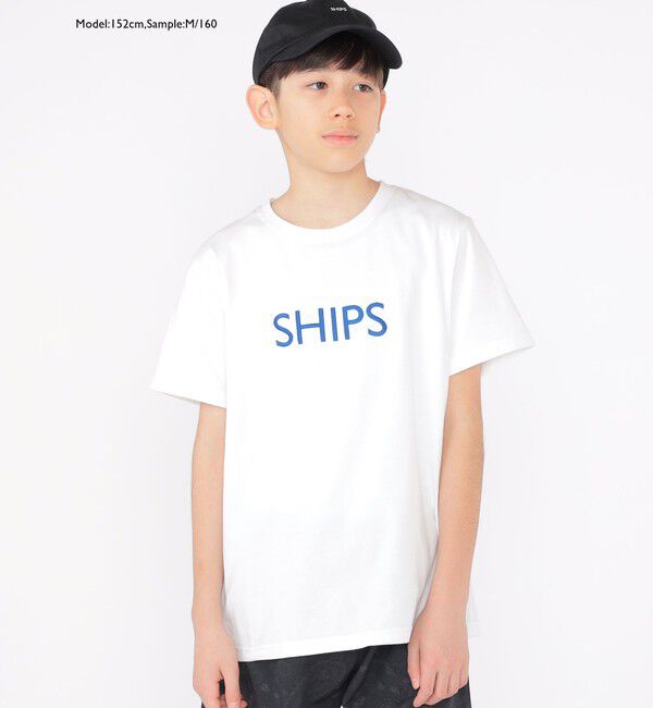 SHIPS KIDS「SHIPS KIDS:100～160cm / SHIPS ロゴ TEE」|Tシャツ・カットソー|