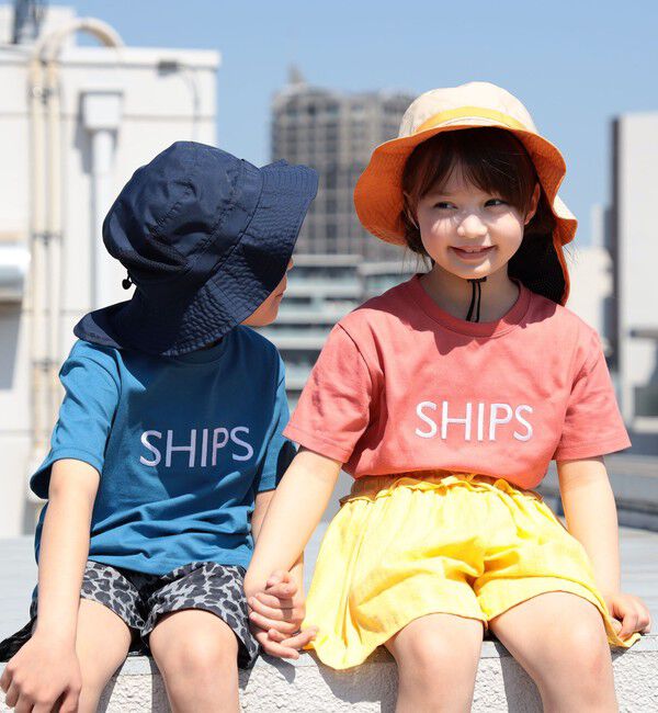 SHIPS KIDS「SHIPS KIDS:100～160cm / SHIPS ロゴ TEE」|Tシャツ・カットソー|ピンク