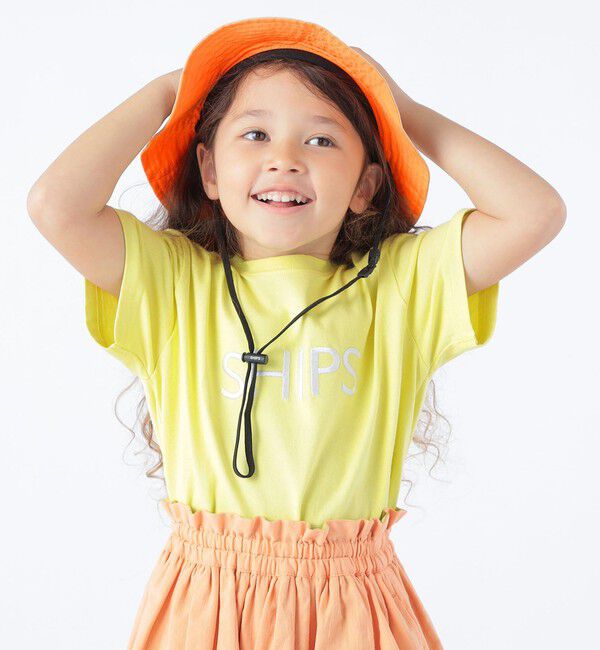 SHIPS KIDS「SHIPS KIDS:100～160cm / SHIPS ロゴ TEE」|Tシャツ・カットソー|クリーム