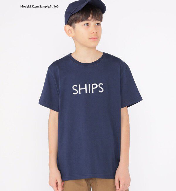SHIPS KIDS「SHIPS KIDS:100～160cm / SHIPS ロゴ TEE」|Tシャツ・カットソー|