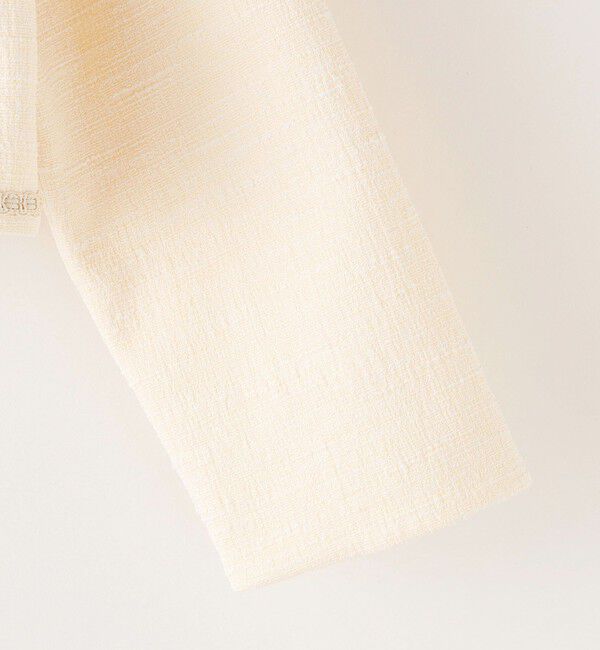 SHIPS KIDS「SHIPS KIDS:110～130cm / フェイク ツイード ボレロ」|ノーカラージャケット|