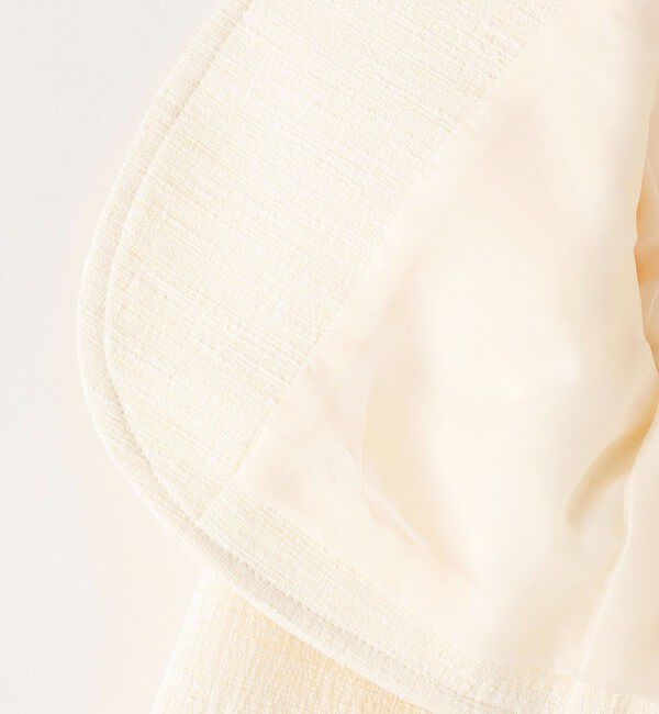 SHIPS KIDS「SHIPS KIDS:110～130cm / フェイク ツイード ボレロ」|ノーカラージャケット|